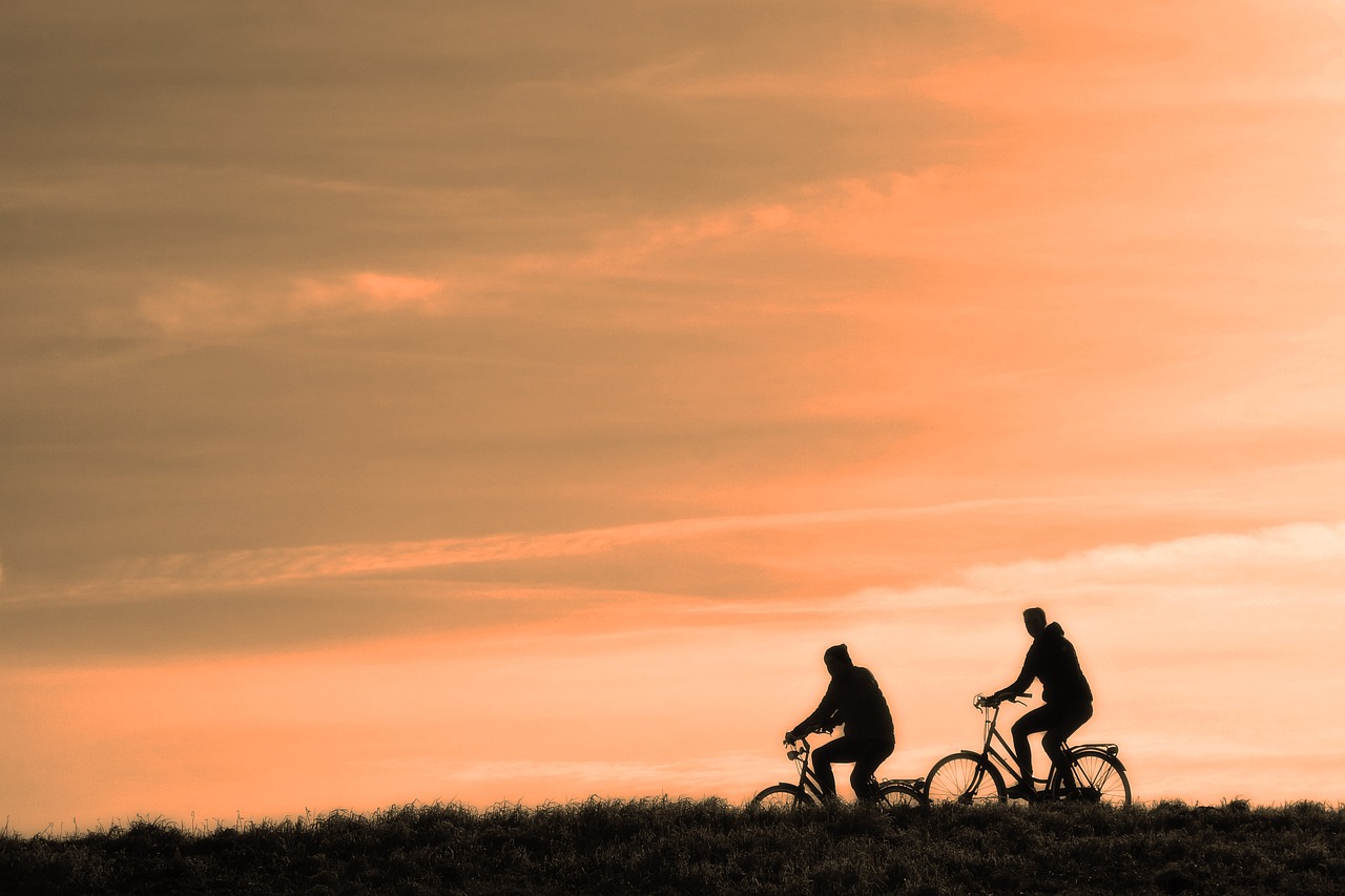 Fahrrad Sonnenuntergang Welche Luxus E-Bikes gibt es